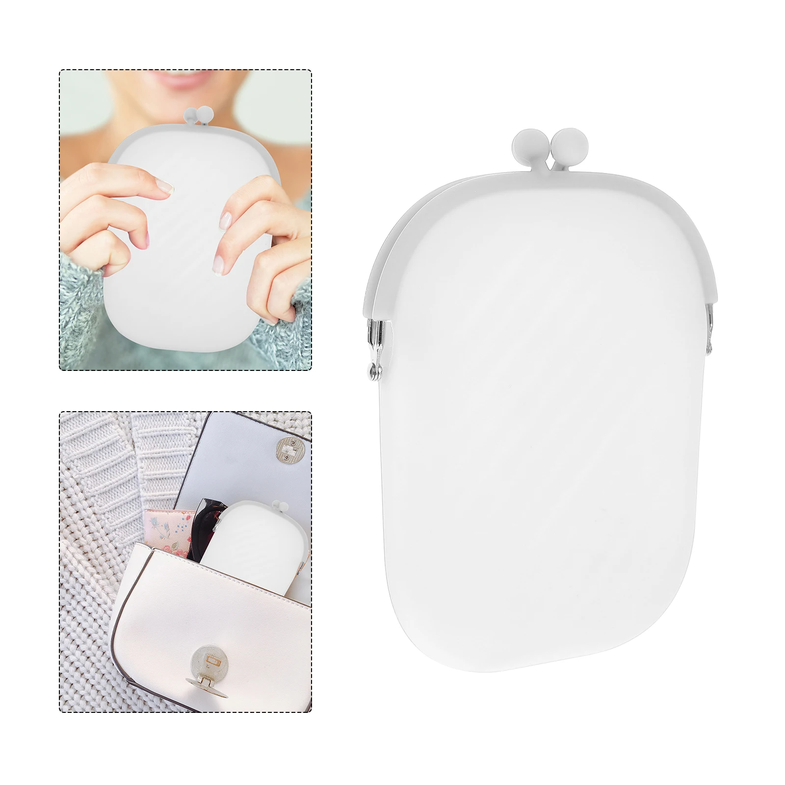

Silicone Coin Purse Soft Wallet Bag Women Cute Portable Pouch Girls Keychain Travel Small Size Storage Solution Gifts