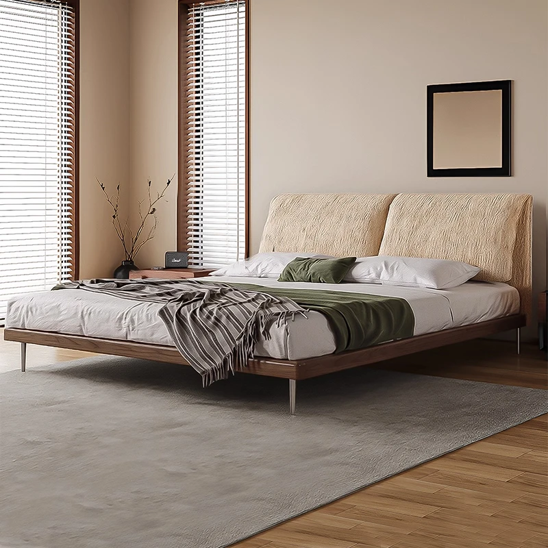 

Metal Modern Luxury Bed Bedroom Sleeping Design Simple European Bed Double Space Saving Beauty Camas De Casal Unique Furniture