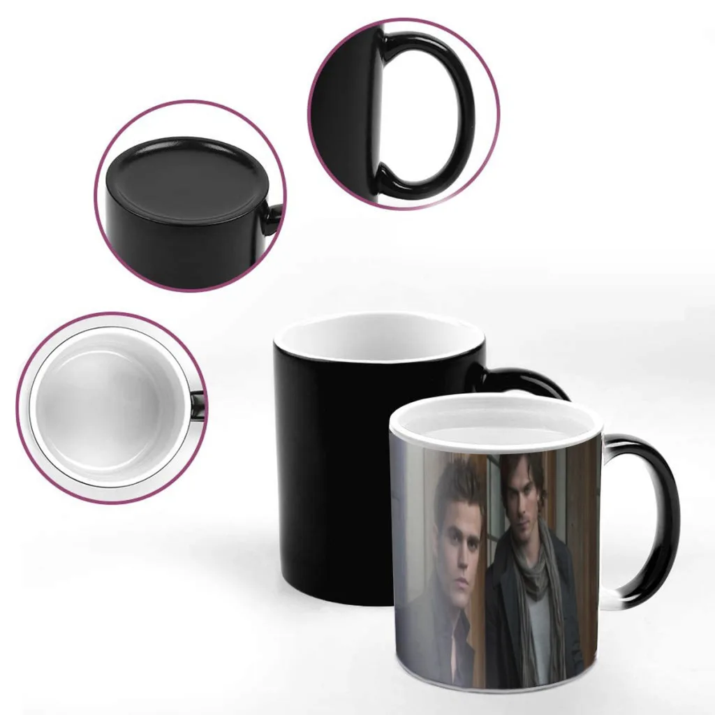 Classic Tv Series The Vampire Diaries Coffee Mugs And Mug Creative Color Change Tea Cup Ceramic Milk Cups Novelty Gifts