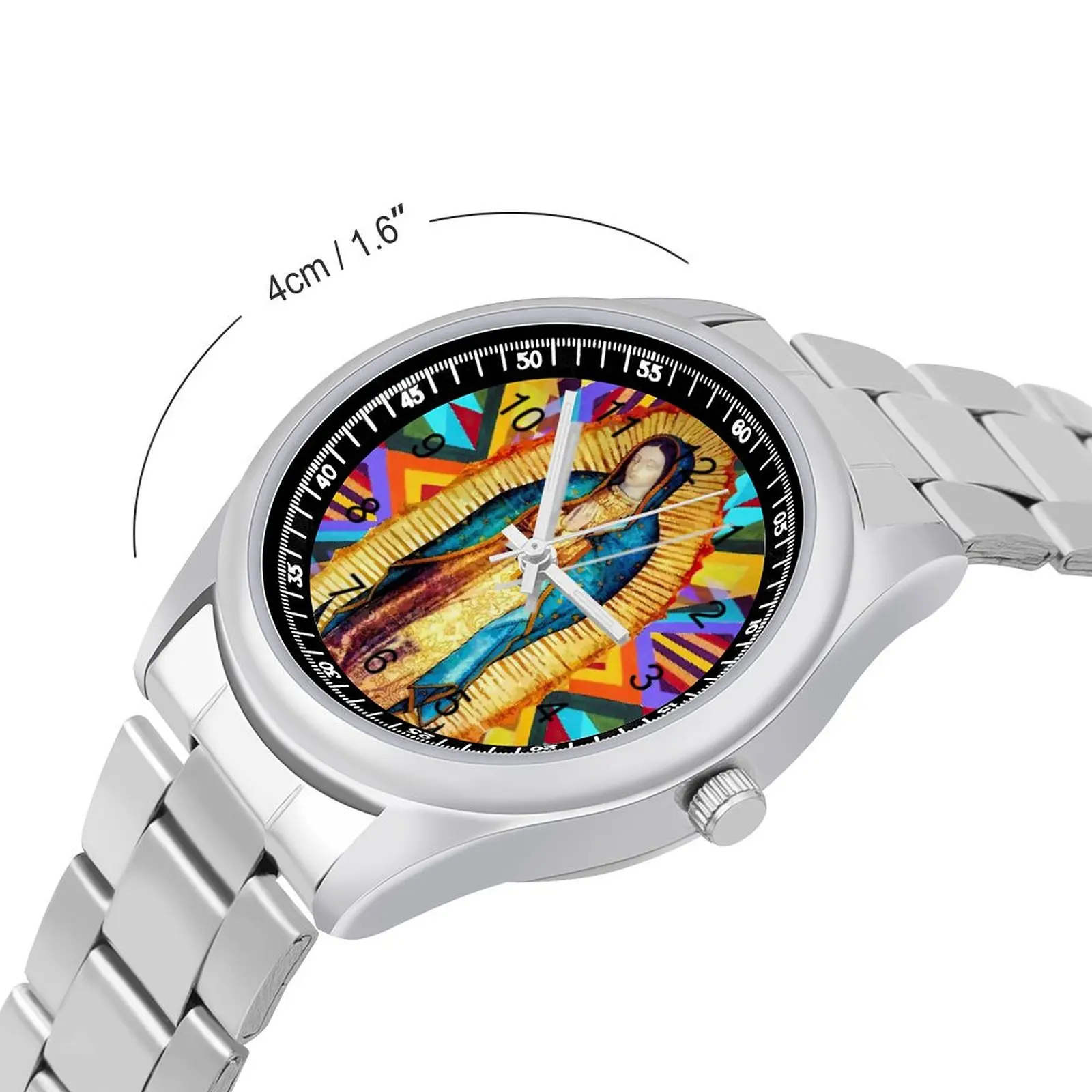 Virgin Mary Quartz Watch Our Lady of Guadalupe Steel Design Wrist Watches Teens Fitness Modern Wholesale Wristwatch