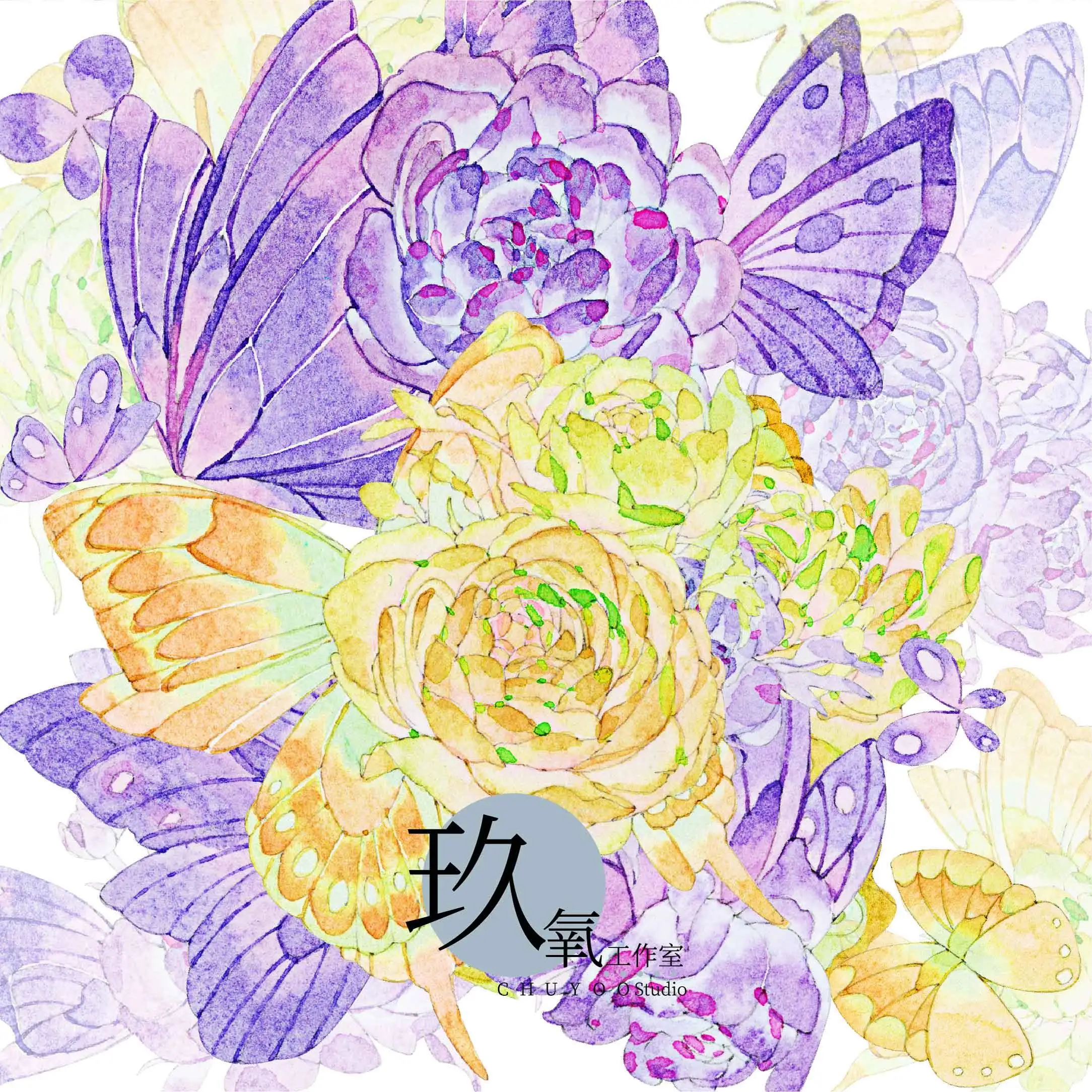 10Meter Roll Fluttering Flying Butterfly  washi PET Tape Beautiful Flower journal Decorative Tape