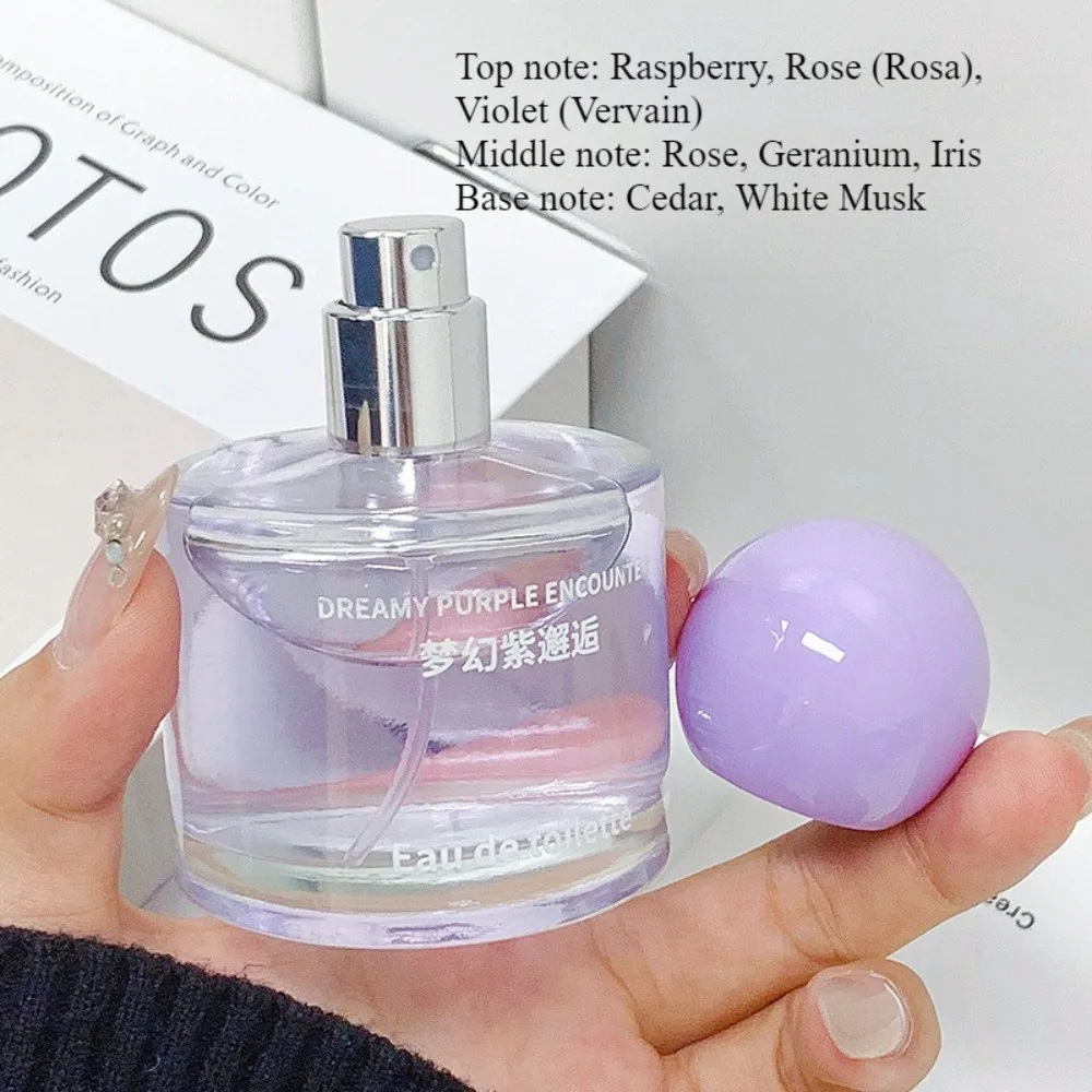 

Dreamy Purple Encounter Women's Perfume 50ml Fresh Long Lasting Natural Light Floral Fruity Niche Fragrance For Girls Violet