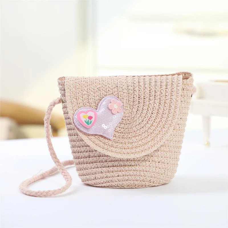 Mini um ombro Crossbody Bag, grama de malha, bonito, estilo Flip, nova moda