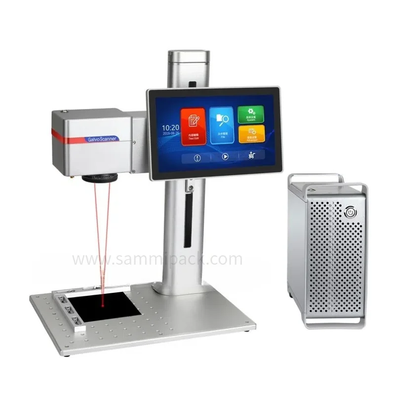 10 Inch Touch Screen Portable Lazer Marking Machine Printing Text Bar Code QR Code Picture Time Date Coding Machine