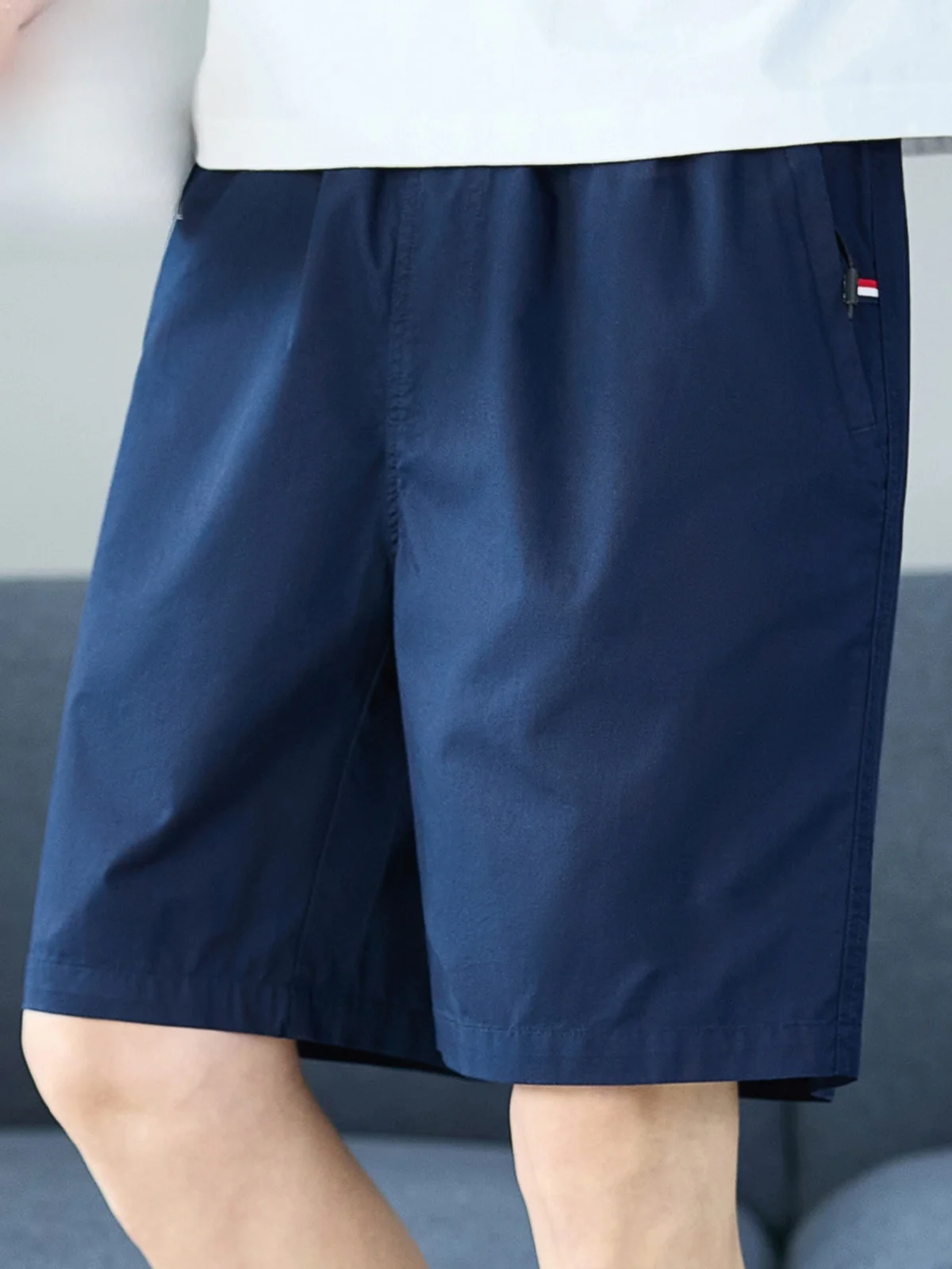 

Мужские шорты из чистого хлопка, повседневные, свободного кроя, летние, тонкие, длиной до колена, дышащие, комфортные, молодежные, стильные