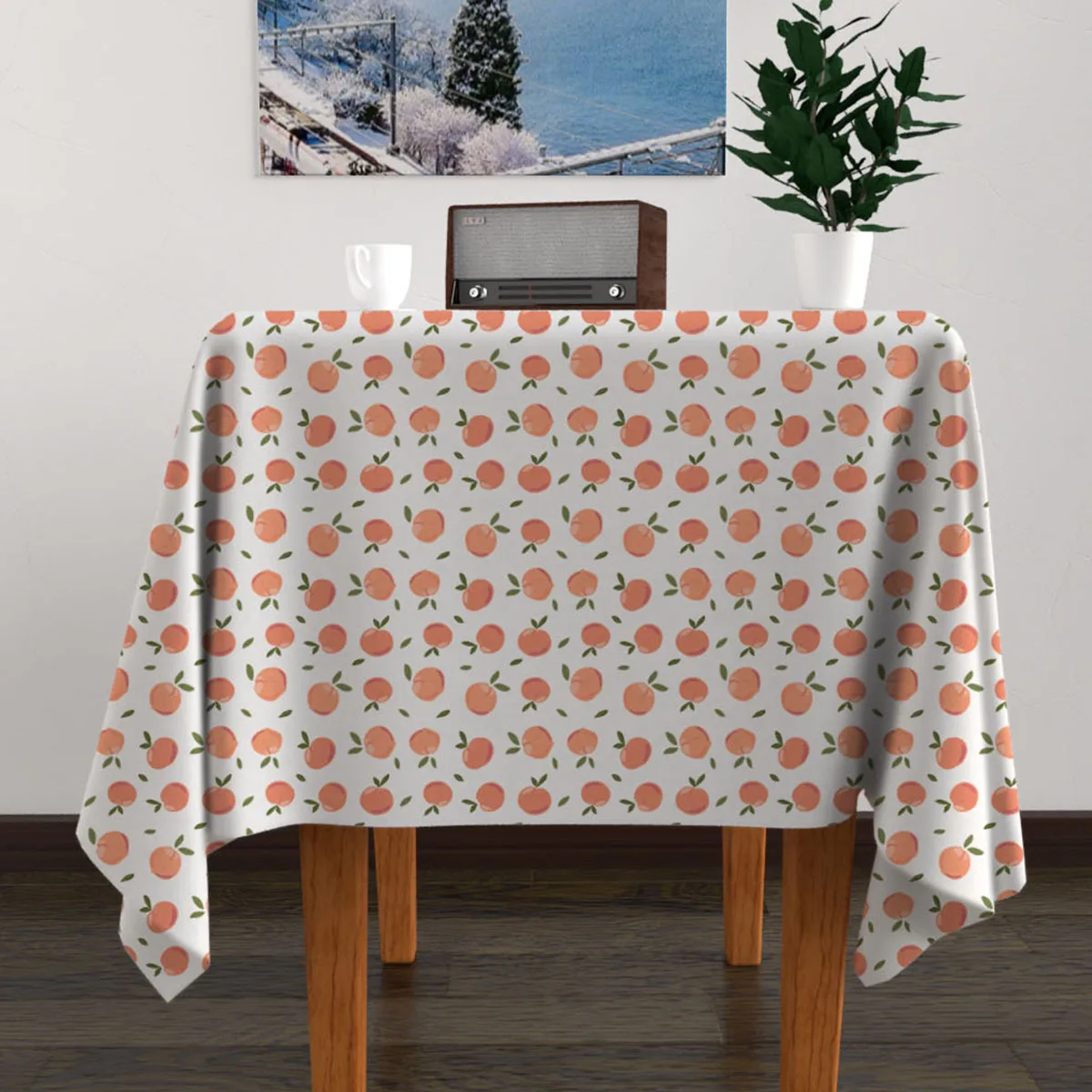 

PE Waterproof Oil-proof and Anti-fouling Fruit Printed Tablecloth