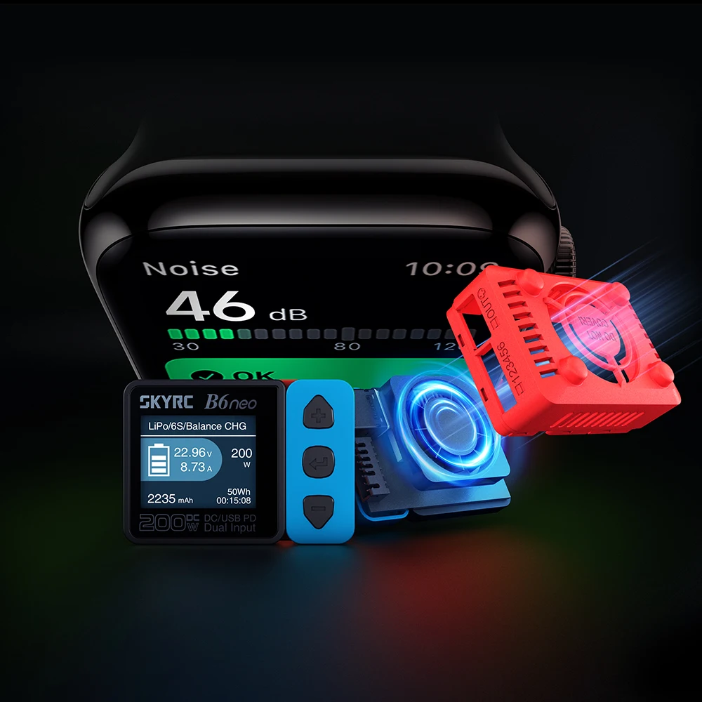 SkyRC B6neo Smart Charger DC 200W PD 80W Balance LiPo/Life/Lilon Battery Compact Discharger RC Model Car Boat Axial SCX10 Part
