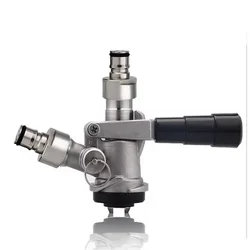 Craft Beer Keg Coupler with Ball Lock Conversion Kit,304 Stainless Steel Homebrew Keg Adapter Kegerator Tap Dispenser Sankey S/D