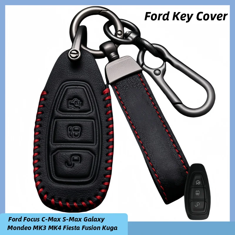 

Модный автомобильный чехол для смарт-ключа для Ford Focus C-Max S-Max Galaxy Mondeo MK3 MK4 Fiesta Fusion Kuga Ecosport Protect Fob