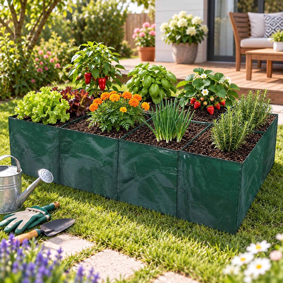 Grow Bags Plant Pot Gardening Supplies Potato Bag Raised Garden Bed Planting Accessories Plants Tomato Planter Sack Greenhouses