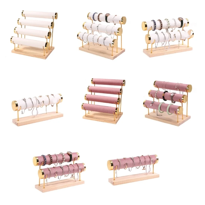 634C Solid Bracelet Display Stand Convenient Jewelry Rack Bracelet Storage Holder Material for Bracelets Watches