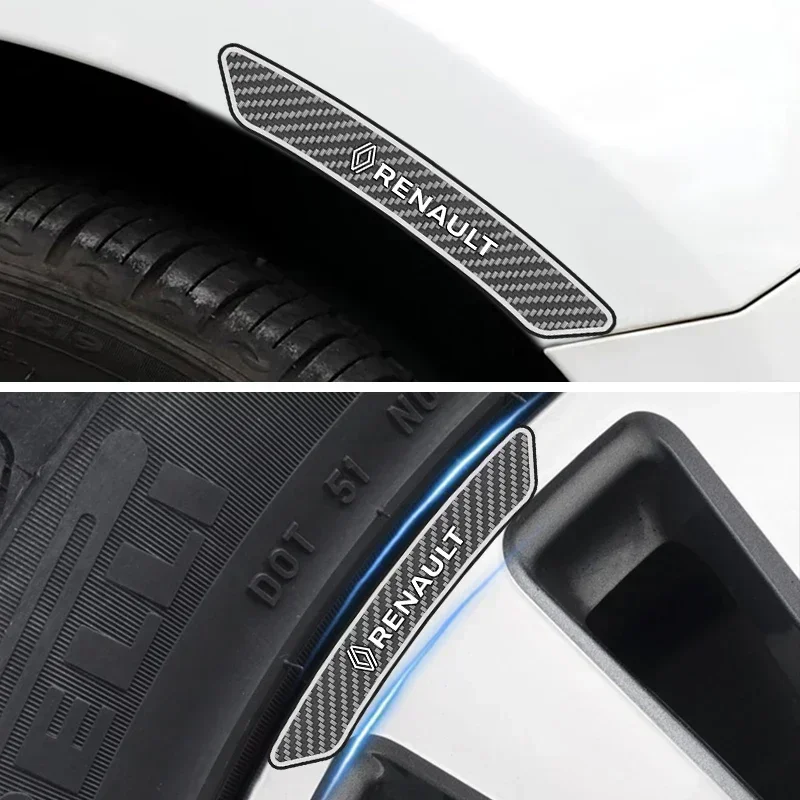 4Pcs Car Wheel Badge Sticker Emblem Decoration For Renault Captur Megane Clio Arkana Line Koleos Kwid Duster Kadjar Accessories view 2