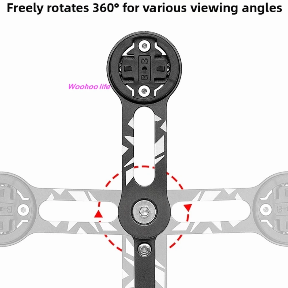 

Регулируемое на 360° крепление-удлинитель для велокомпьютера на руль из алюминиевого сплава ° Поворотный кронштейн для GPS-аксессуаров для горных и шоссейных велосипедов