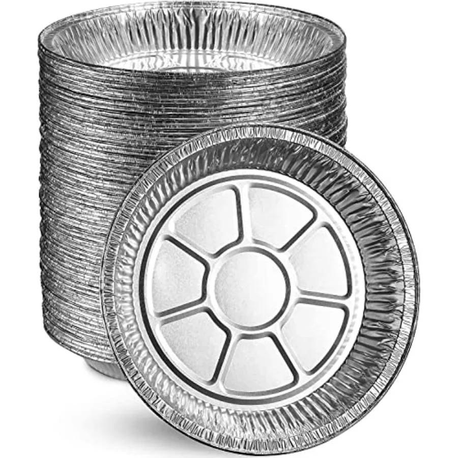 

Формы для пирогов 9 дюймов / Одноразовые тарелки / Формы для кишей из алюминиевой фольги / Формы для тарталеток / Формы для пирогов / Алюминиевые формы для пирогов / Можно использовать в морозильной камере и духовке 250°C