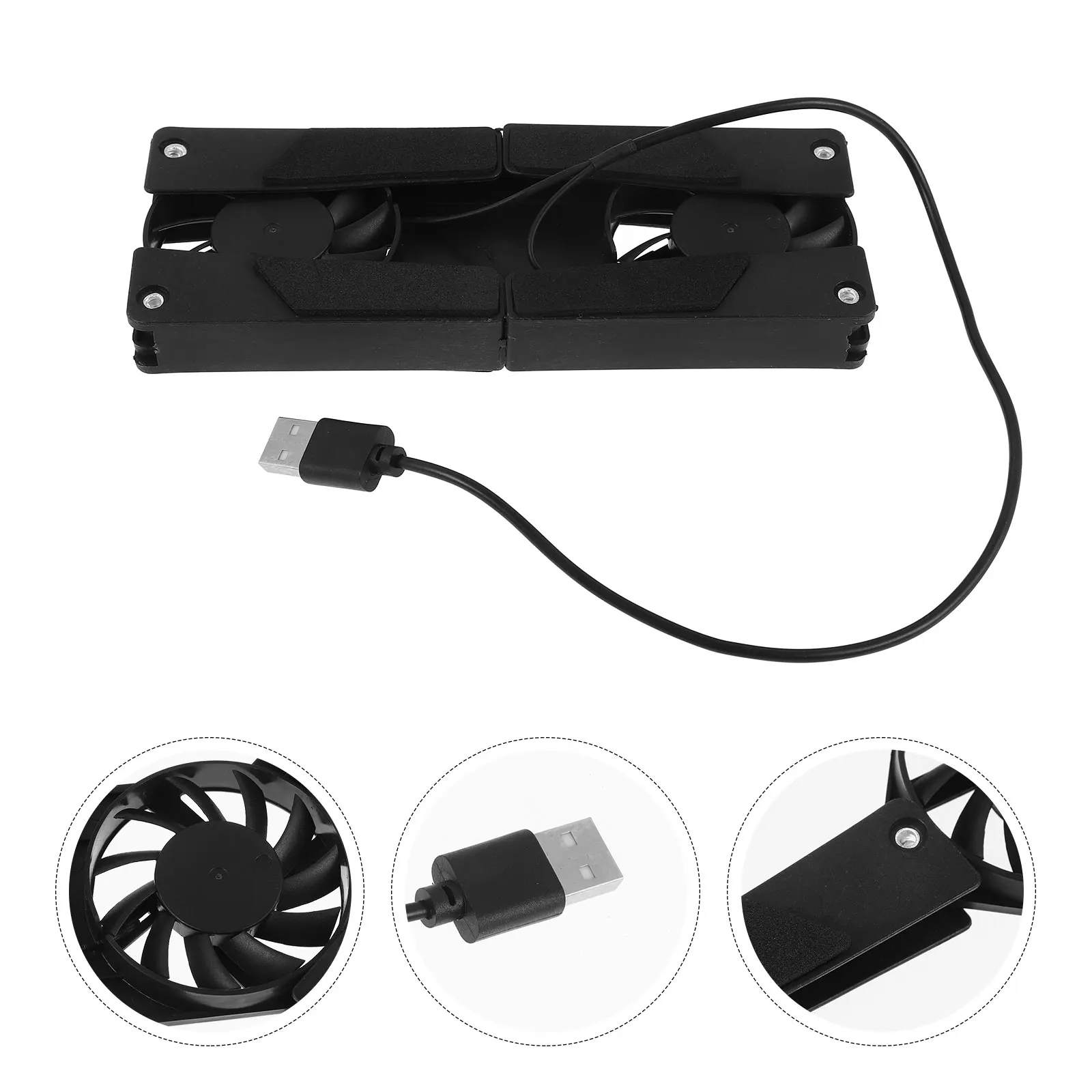 

Laptop Cooling Pad Desktop Stand Fan Notebook Cooler Support For Gaming Ultrabook Usb Charging Anti Slip Design Large