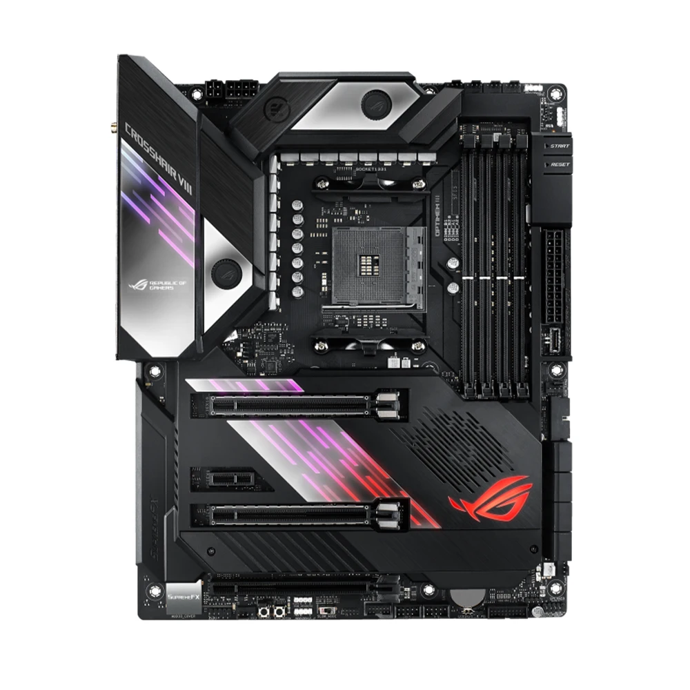 ASUS X570 Motherboard ROG CROSSHAIR VIII FORMULA Support 5600G 5600X 5700X 5800X3D CPU DDR4 4800mhz NVME M.2 ATX AM4 Mainboard