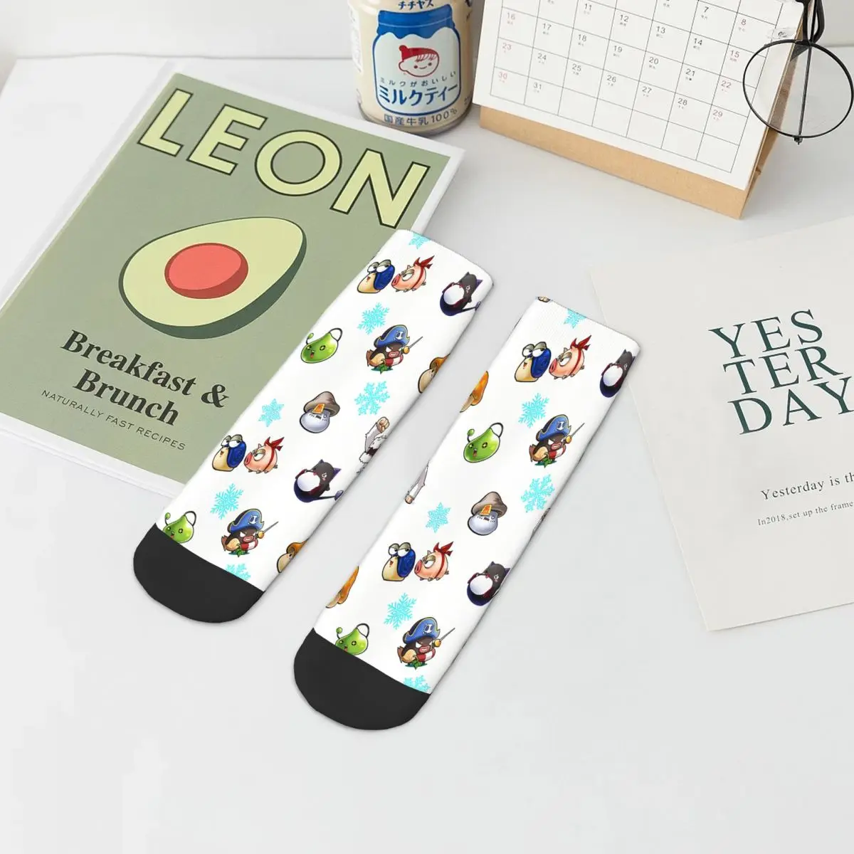 Mobs MapleStory Maple Story Ankle Socks Male Mens Women Autumn Stockings Harajuku