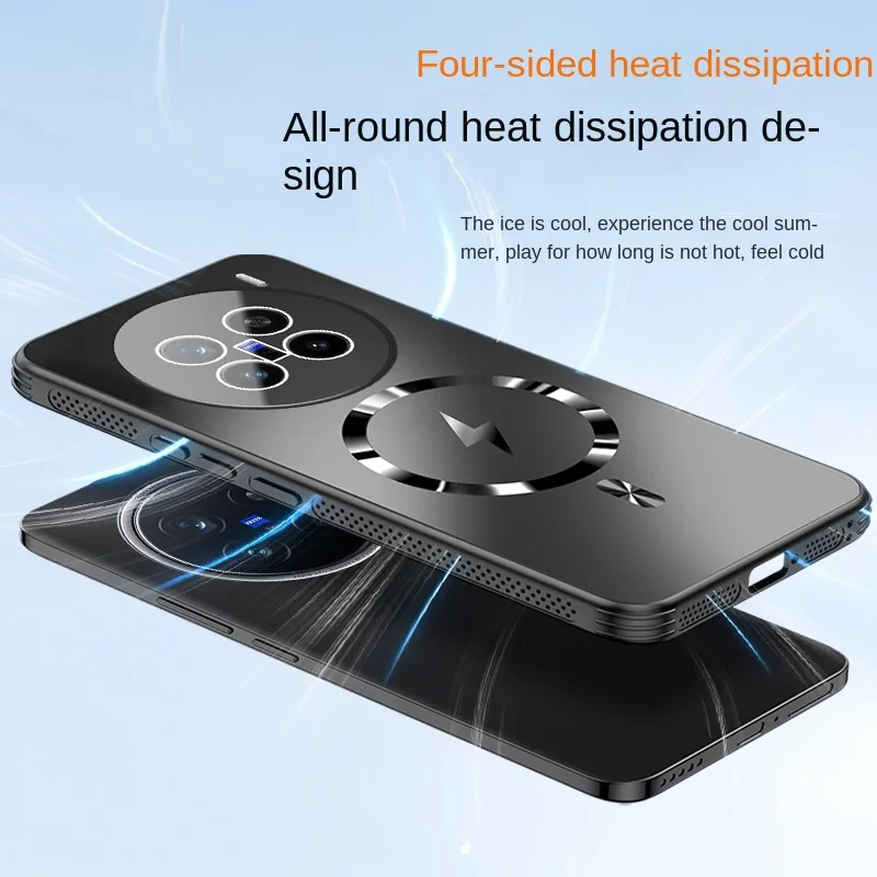 حافظة هاتف مغناطيسية عالية الجودة لهاتف Vivo X200 Pro x200 Promini حماية عدسة أنيقة مع تشطيب غير لامع وشحن لاسلكي