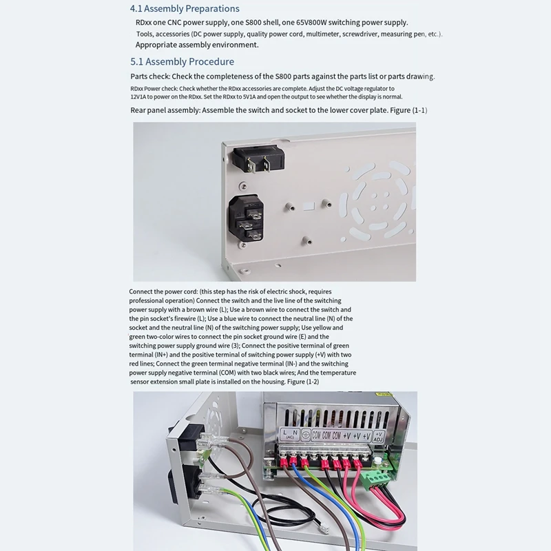 Цифровой блок питания RD RD6012 RD6018, 65 в, 800 Вт, для корпуса