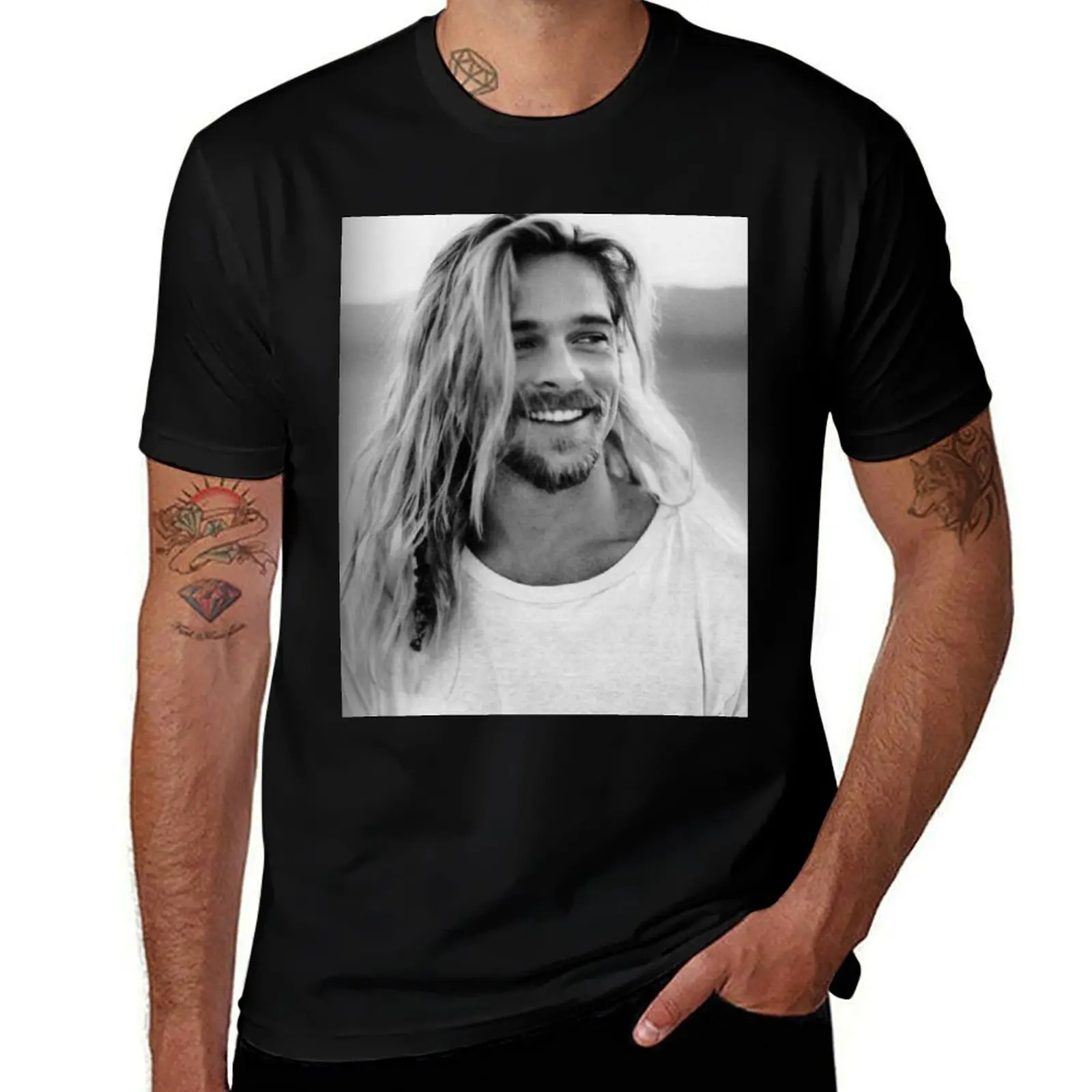 

t cotton 100% men shirt prints shirts t with Brad T-Shirt Pitt
