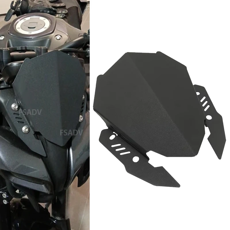 

Aluminium Motorcycle Windshield Visor Windscreen Fits For YAMAHA 2018-2022 2019 2020 2021 2022 2023 2024 MT125 MT-125