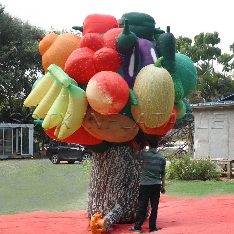 Toys Customized Theme Party  Rainforest Theme Party Giant Inflatable Fruits Tree for Secret Garden