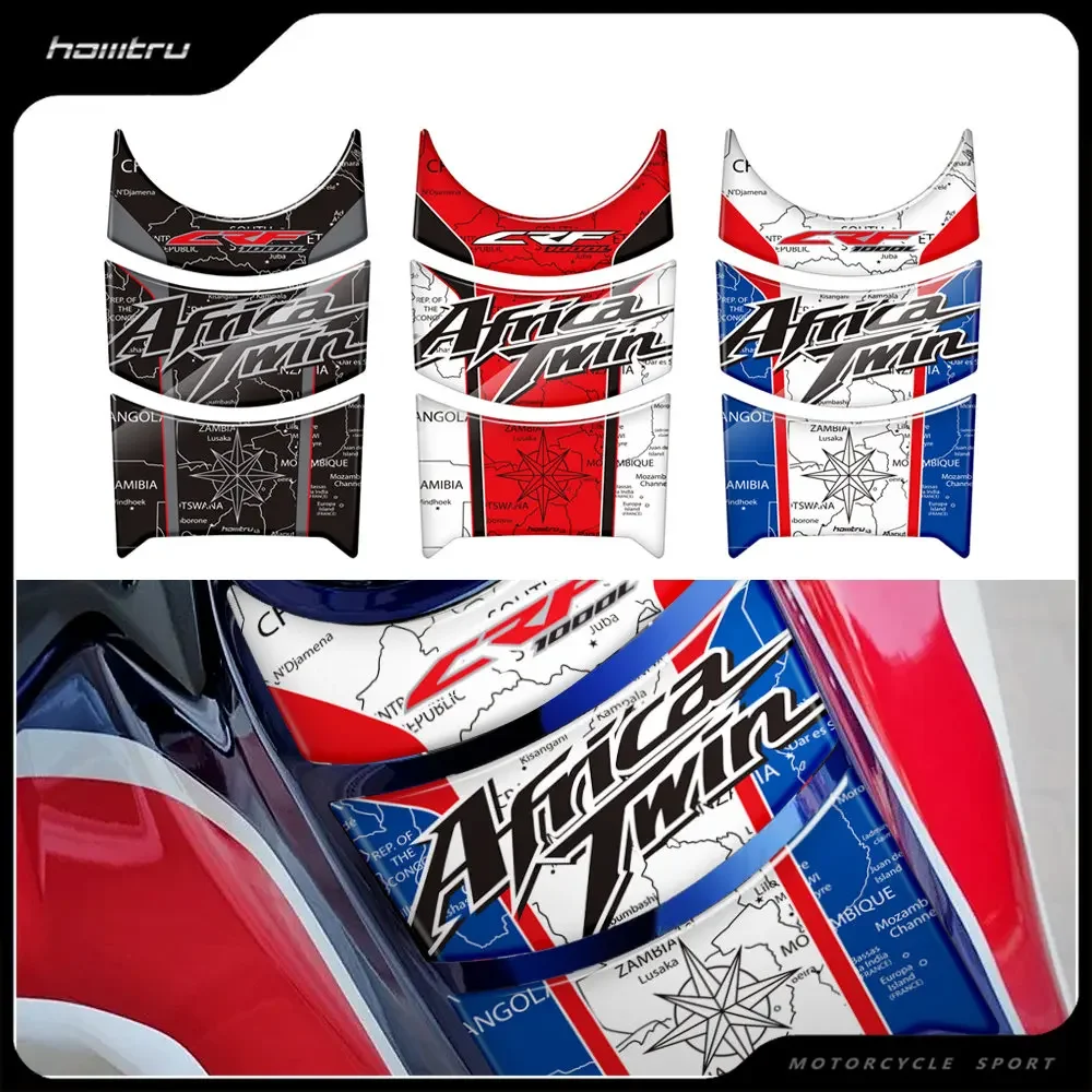 3D Resin Motorcycle Tank Pad Protector Sticker for Honda Africa Twin 2016-2019 decoration