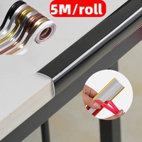 5M/roll Pvc Self Adhesive Wall Tape Protector Trim Wall Corner Guard Edge Stick Molding Trim Windows Tables Countertop