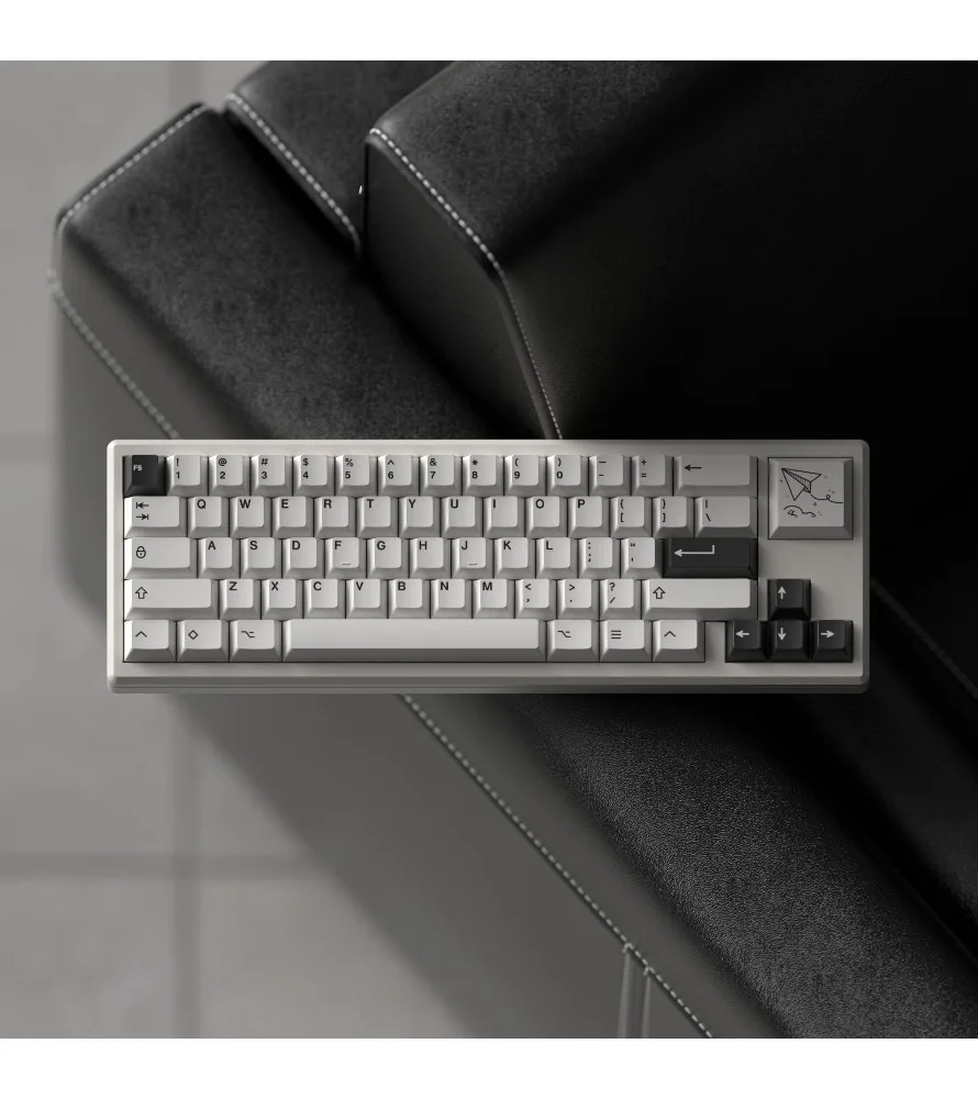 Keycaps Sublimation Mechanical Keyboard Factory Height 61/68/75/84/87 Keys White and Black Minimalist Keycaps