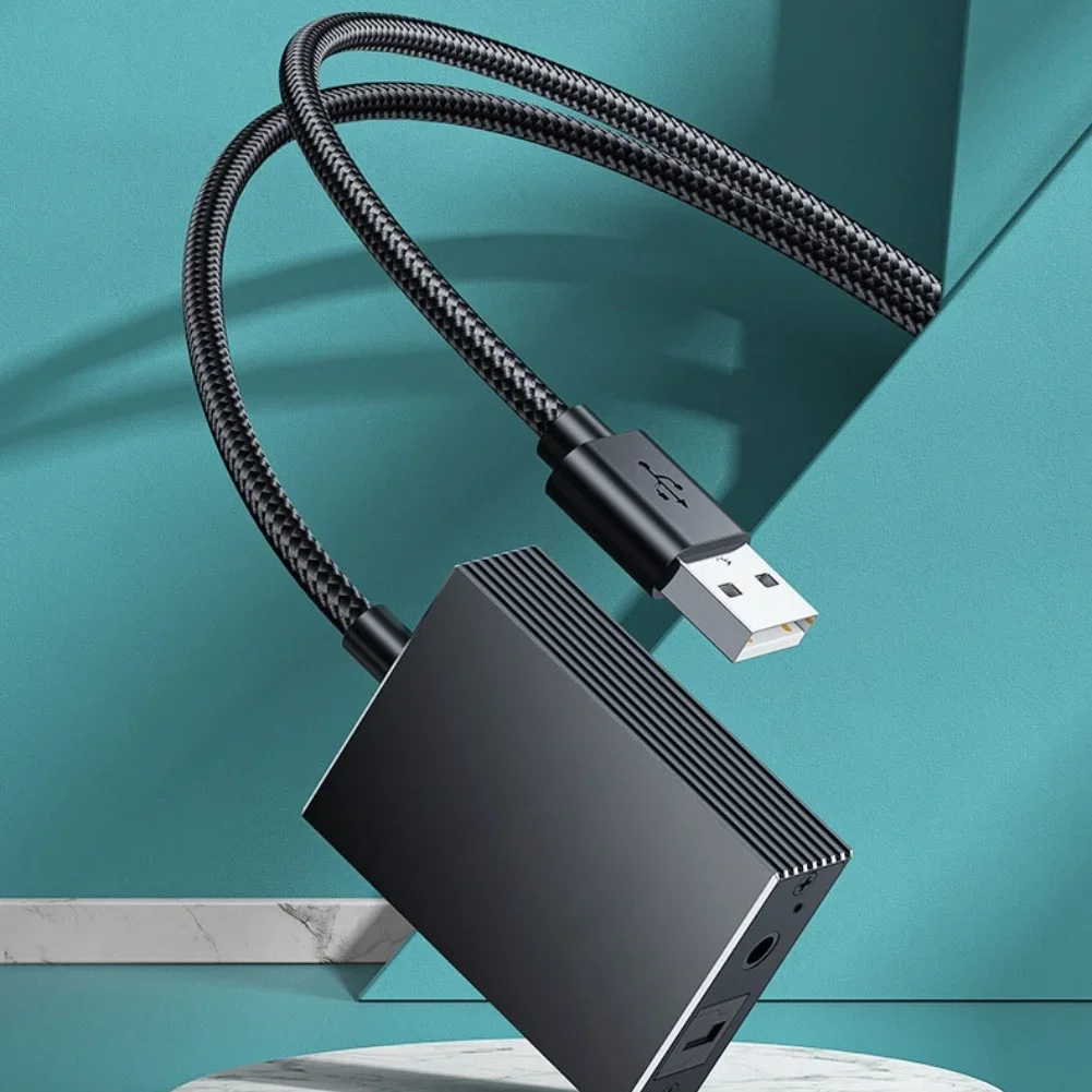 USB To 3.5mm & Optical Audio Converter Connect Your Devices Effortlessly Fiber Optic Audio Converter Optical Audio Adapter