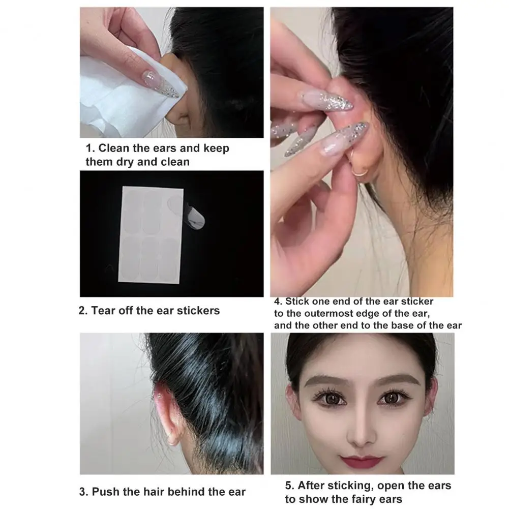 Practical Ear Invisible Corrector Mini Ear Shaper Decal Delicate Multifunctional Ear Correction Vertical Stickers for Women