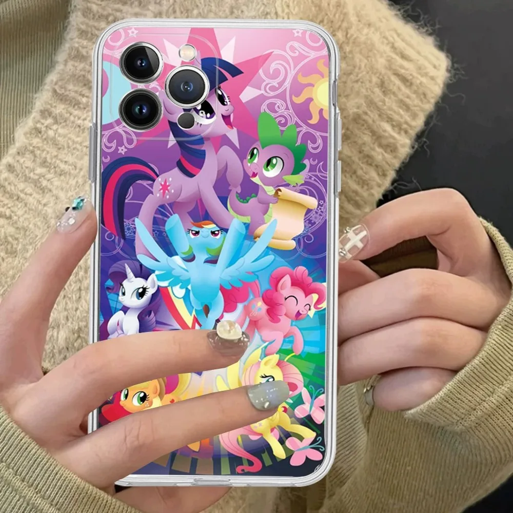 M-My Little P-Pony Phone Case Silicone Soft For Iphone 16 15 14 13 12 11 Pro Mini XS MAX Plus X Cover