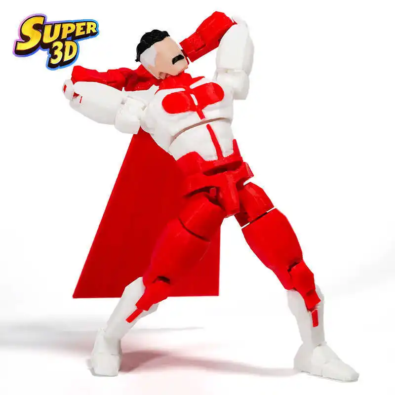 

In Stock 3d Printed Dummy13 Invincible Boy Omni Man T13 Multi-Jointed Movable Shapeshift Action Figure Accessory Custom Toy
