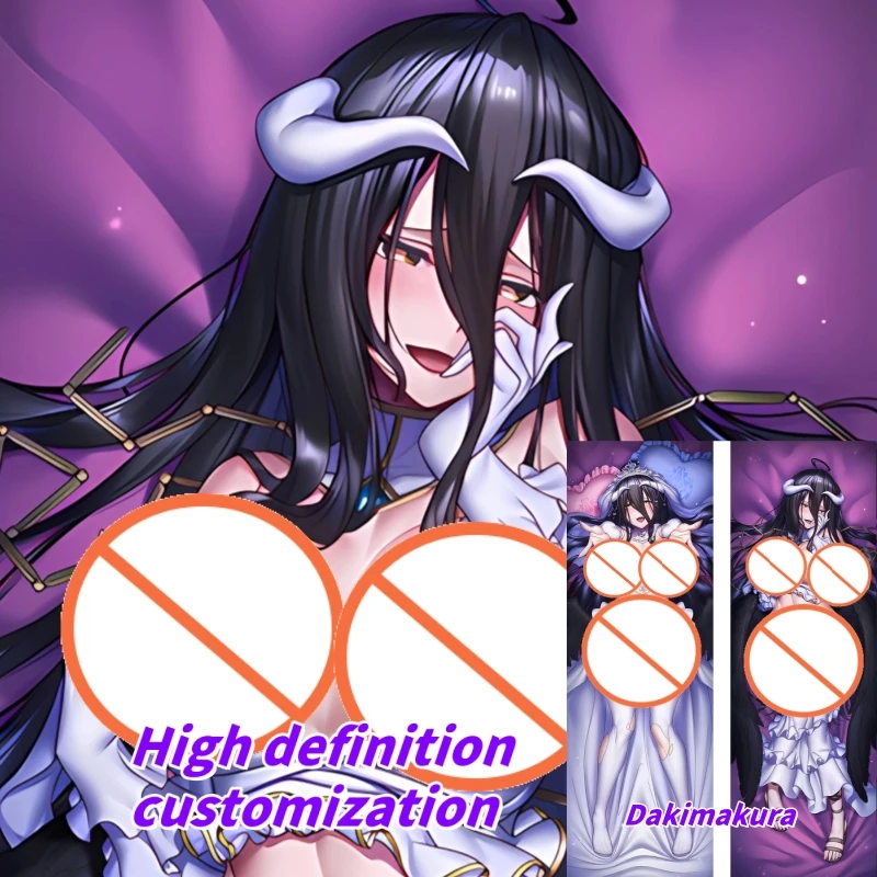 

Dakimakura Anime Pillow Case albedo Double-sided Print Of Life-size Body Pillowcase Gifts