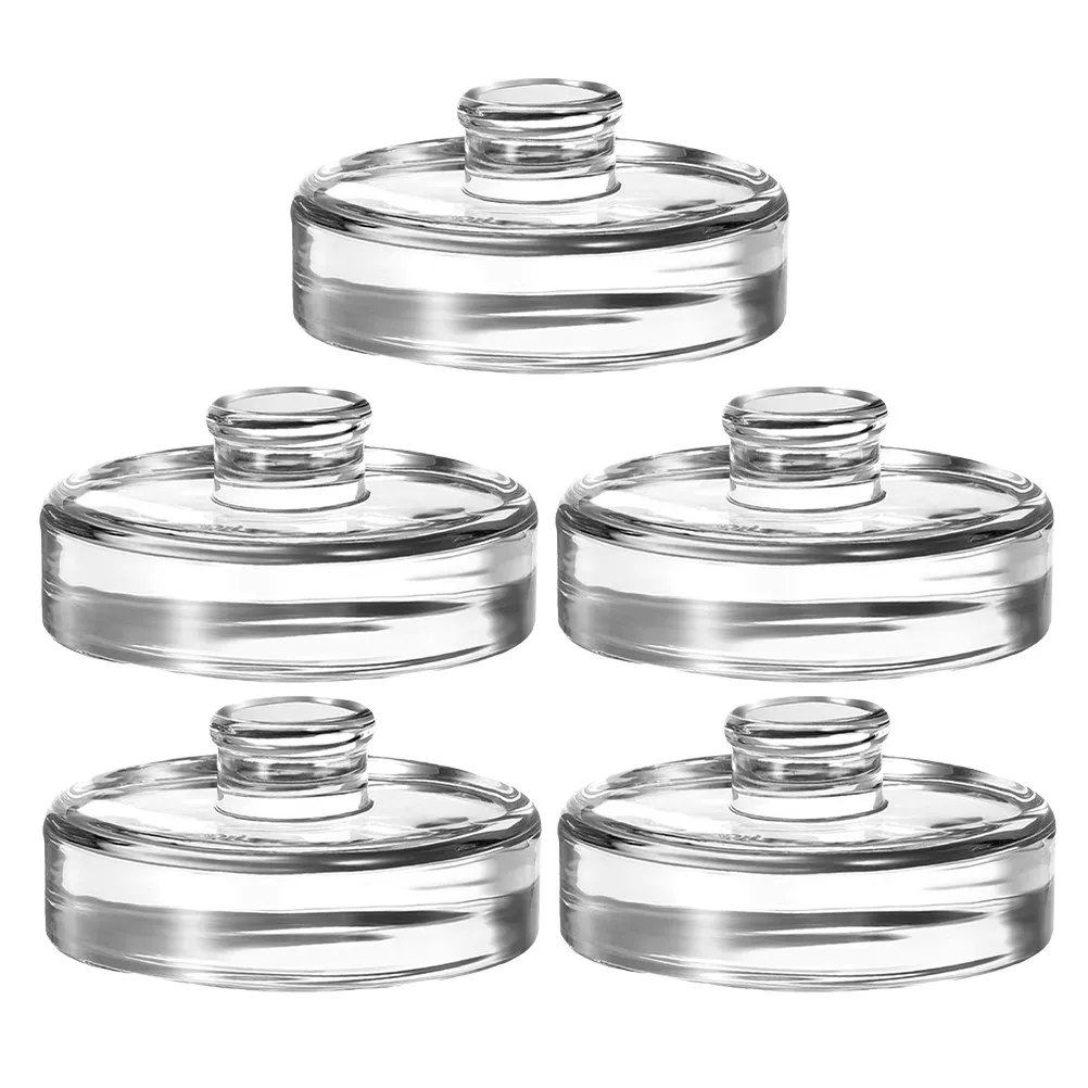 5Pcs 230G Transparent Glass Fermentation Weights for Wide Mouth Canning Jars Fermenting Sauerkraut Kimchi Pickles Airtight Seal