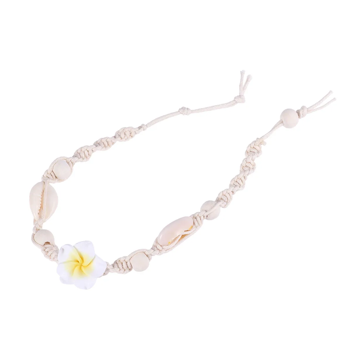 

Women Adjustable Flower Anklets Beaded Sandal Bracelet Beach Wedding Gift Lead Nickel Free Small Yellow