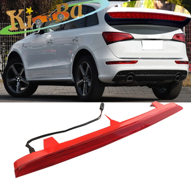 KIMBA Car LED Rear Bumper Brake Light Tail Stop Warning Lamp High Tail Lights For Audi Q5 2009 2010 2011 2012-2015 8R0945097
