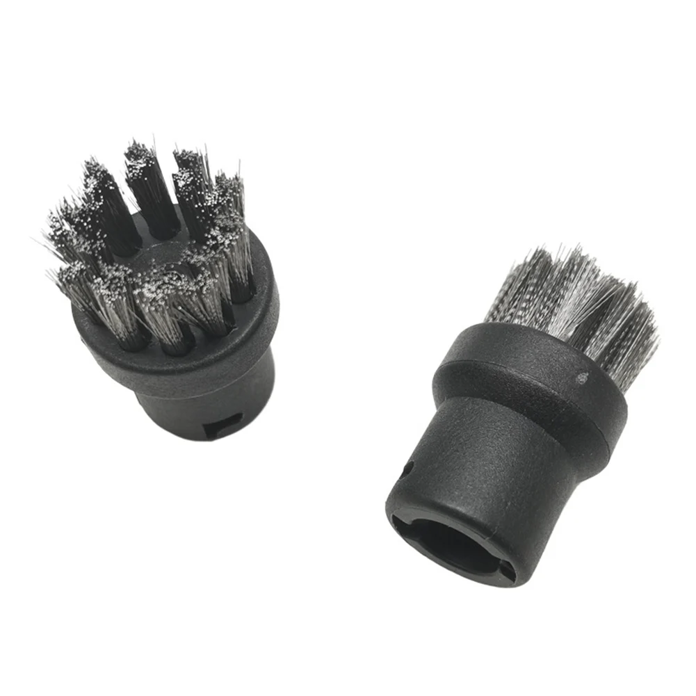 Set of Three High Durability Stainless Steel Wire Brushes Tailored For Use With All For Karcher Steam Cleaner Models