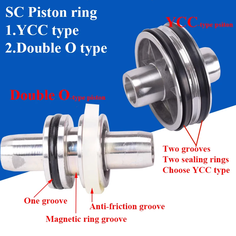 SDA SC MAL Air Pneumatic Cylinder Repair Kits Airtac Standard Piston Seal Ring Kit