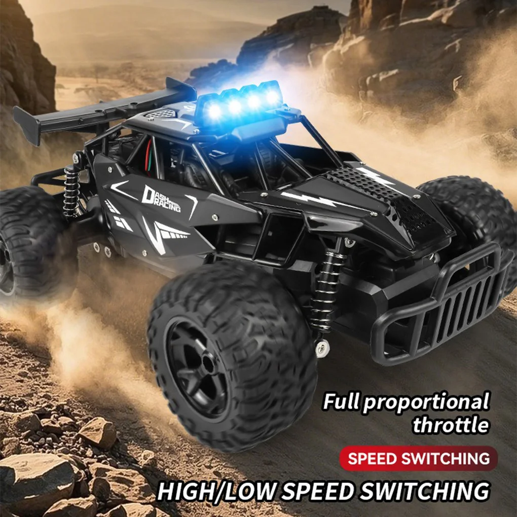 

1:12 2.4Gh Model RC Car With LED Lights 2WD Off-road Remote Control Climbing Vehicle Outdoor Cars Toys for Boys Girls Gifts