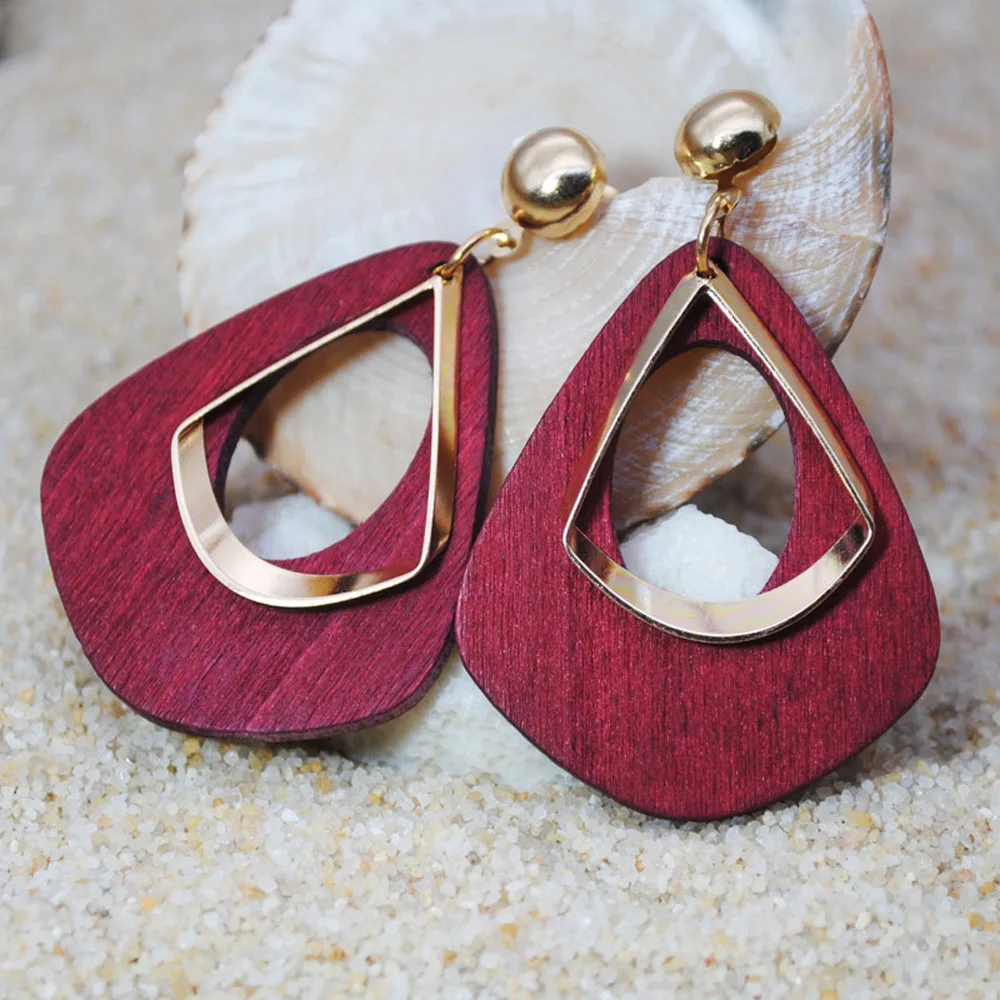 Bohemia Earrings Statement Jewelry Exaggerated Ethnic Hollow Out Geometric  Drop Earrings For Women Boho Style