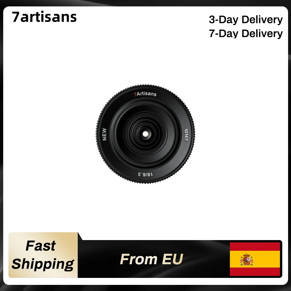 7artisans 18mm F6.3 Mark II Obiettivo UFO Obiettivo manuale APS-C ultrasottile per fotocamere Mirrorless con attacco Fuji X Sony E Nikon Z M4/3