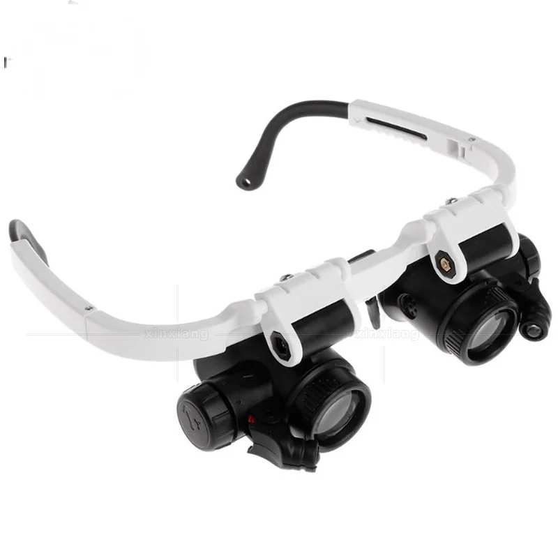 

Magnifying Glasses Led Light Lamp Head Loupe Jeweler Headband Magnifier Eye Glasses Optical Glass Tool Repair Reading Magnifier