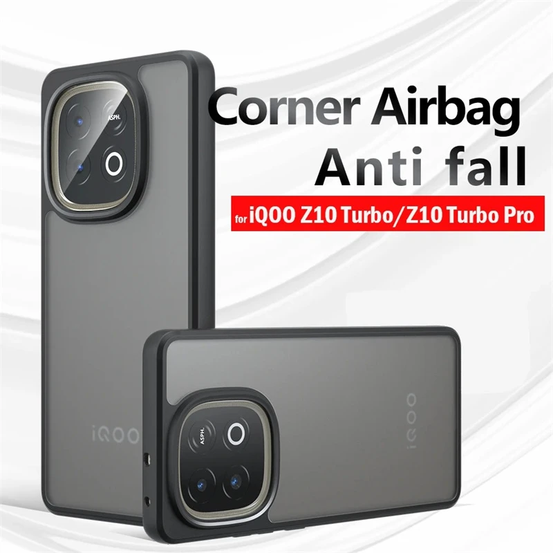 Skinlee For IQOO Z10 Lite Case Transparent Back Plate Plastic Cover For IQOO Neo 10 Phone Casing