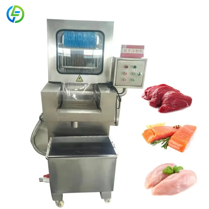 Customized Automatic 304 Stainless Steel Industrial Fish Brine Chicken Marinator Machine Meat Injector for Sale
