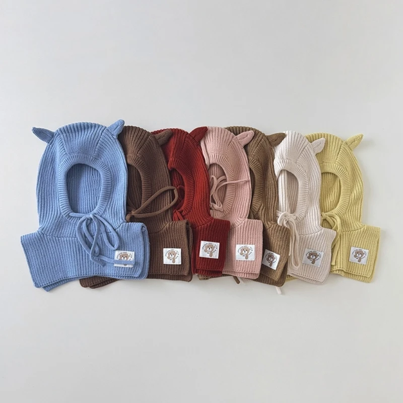 J15U Мягкая детская шапка с мягкой подкладкой, изменяемый чехол на шею для головы 48 52 см