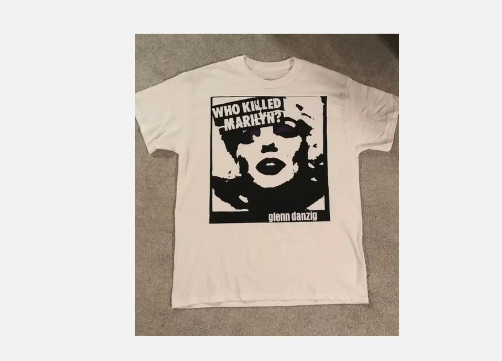 Glenn Danzig Who Killed Marilyn T shirt Full Size S-5XL