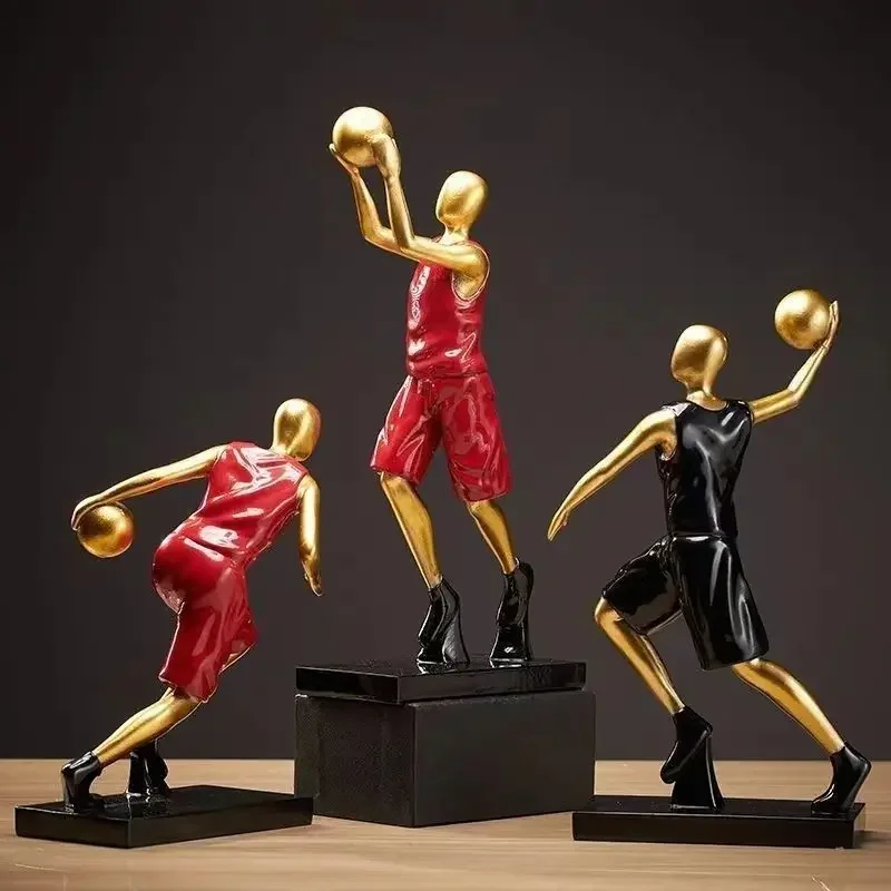1PC Athlete Resin Figurine Modern Minimalist Decor for Living Room Wine Cabinet Desktop Aesthetic Ornament Decoration Crafts