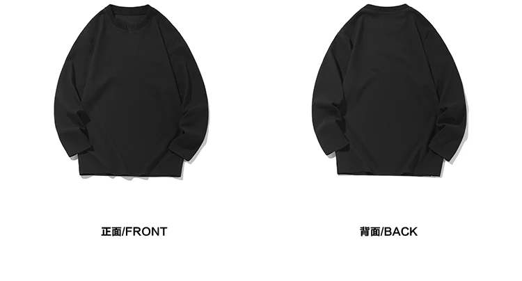 Herren-T-Shirt mit V-Ausschnitt, langen Ärmeln, vertikalen Streifen, geripptem Stoff, lockerer Passform, bequem, lässig, Basic-Oberteil für Herren. – Detail 14