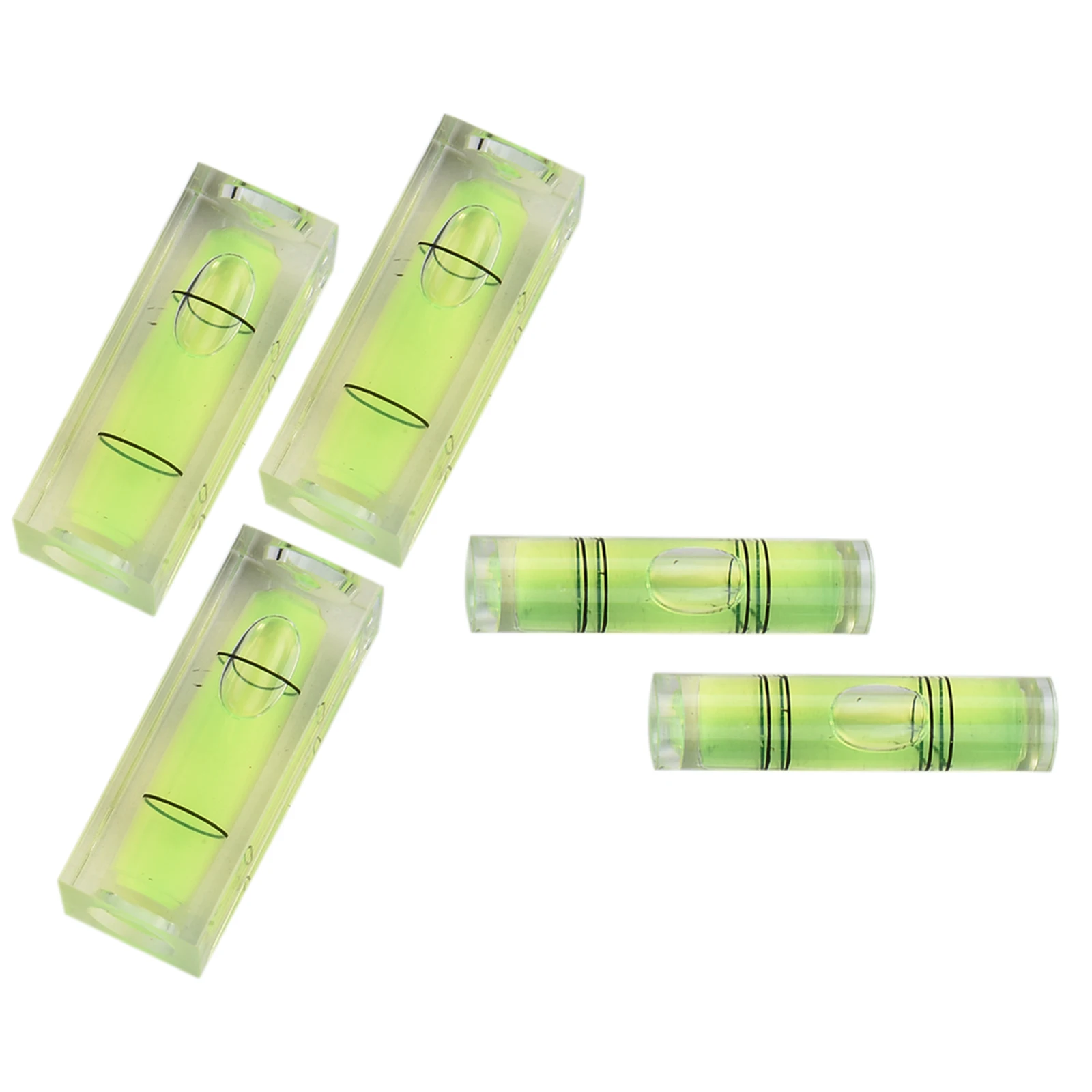3pcs Square Levelers 2pcs Cylindrical Levelers Versatile Set For Precise Measurements Displaying Storing Household Tools